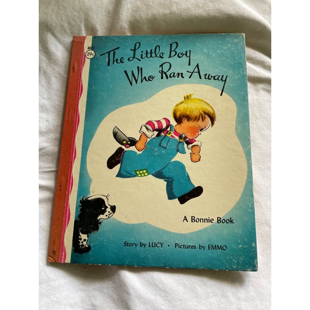 1966 The Little Boy Who Ran Away Hardcover Lucy & Emmo Samuel Lowe Company USA